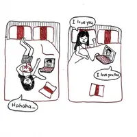 Ilustrasi tentang anak LDR karya Philippa Rice bisa bikin baper kamu yang merasakannya sendiri. (Foto: Philippa Rice)