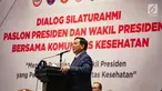 Calon Presiden nomer urut 02 Prabowo Subianto memberikan sambutan selama acara Dialog Silaturahmi Paslon Presiden dan Wakil Presiden bersama Komunitas  Kesehatan di Gedung Bidakara, Jakarta, Kamis (28/2). (Liputan6.com/Faizal Fanani)