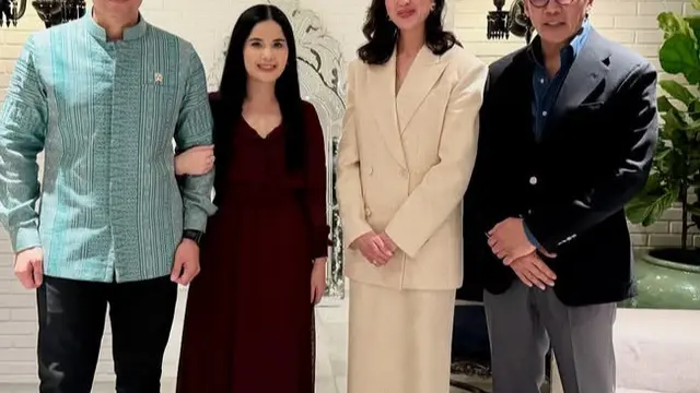 Penampilan Menantu SBY dan Jokowi di Acara Ulang Tahun Putra Prabowo. [@annisayudhoyono]