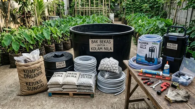 Cara Membuat Kolam Nila dari Bak Bekas di Pekarangan Rumah. Gemini