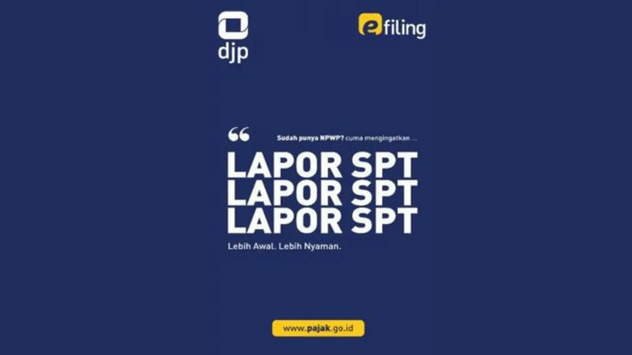Lapor SPT Tahunan Pajak 2024 Tetap Pakai e-Filing