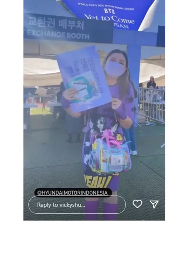 10 Momen Seru Luna Maya dan Vicky Shu saat Nonton Konser BTS di Busan, ARMY Sejak Lama
