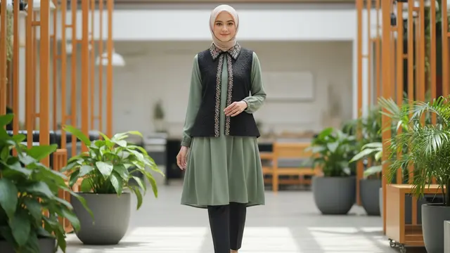 8 Inspirasi Tunik Lebaran Anti Pasaran untuk Ibu Muda Aktif, Stylish di Hari Raya