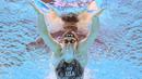 Perenang Amerika Serikat, Lilly King, saat beraksi pada ajang World Aquatics Championships di Budapest, Hungaria, Rabu (22/6/2022). (AFP/François-Xavier Marit)