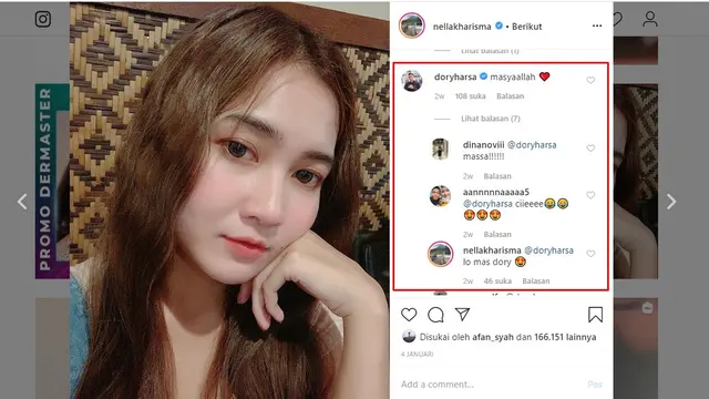 5 Momen Nella Kharisma di Gombalin Dory Harsa, Bikin Netizen Heboh
