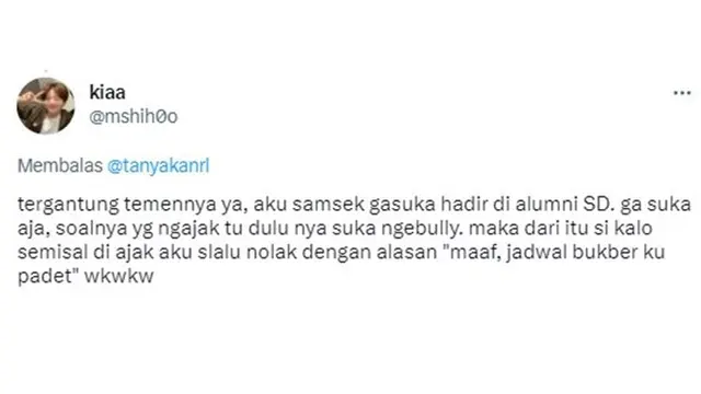 10 Alasan Netizen saat Tolak Ajakan Bukber Alumni Ini Bisa Ditiru