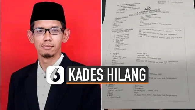VIDEO: Kronologi Hilangnya Kades Banjarnegara Jelang Pelantikan