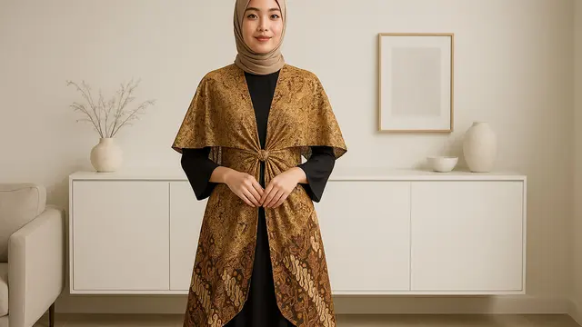 7 Outer Batik Kondangan yang Elegan dan Kekinian, Bisa Dipadukan dengan Gamis hingga Rok Tulis