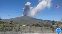 Gunung Lewotobi Laki-Laki kembali erupsi pada Rabu (11/9/2024), pukul 12.42 Wita. (Liputan6.com/ Dok PVMBG)