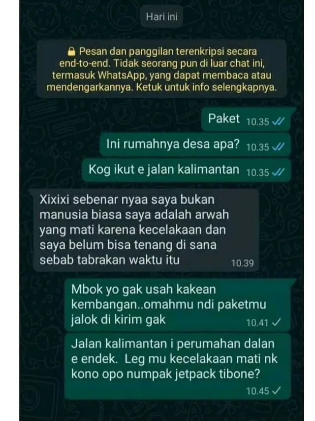 7 Chat WhatsApp Kurir Antar Paket ke Pelanggan Ini Kocak, Malah Diajak Ribut