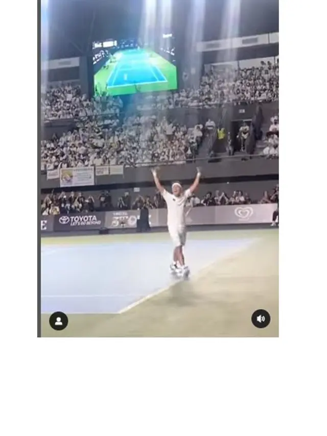 8 Momen Kemenangan Raffi Ahmad di Tiba-Tiba Tenis Lawan Desta, Berlangsung Meriah