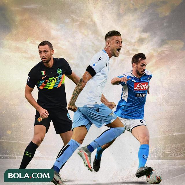 Ilustrasi - Stefan de Vrij, Sergej Milinkovic-Savic, Fabian Ruiz