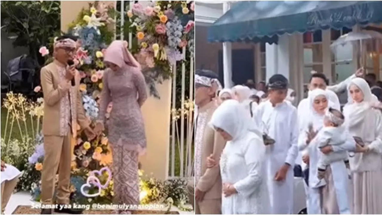 7 Potret Pertunangan Beni Mulyana Kakak Lesty Kejora, Digelar Mewah dan Meriah