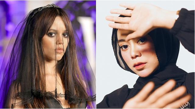 Disebut Mirip, Ini 6 Adu Gaya Lesti Kejora dan Jenna Ortega Pemain 'Wednesday'