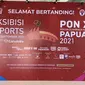 Eksibisi esports PON XX Papua 2021. (Liputan6.com/ Yuslianson)