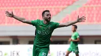 Gol Spasojevic Bawa Bhayangkara FC Tempel Bali United