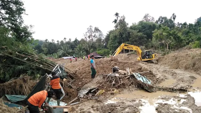 Longsor di Deli Serdang
