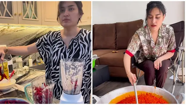 6 Potret Angbeen Rishi Istri Adly Fairuz Bisnis Sambal Cumi, Dapat Dukungan Suami