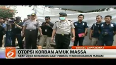 Tewas dibakar massa, Zoya ditetapkan oleh polisi sebagai pelaku pencurian pengeras suara di musala Babelan, Bekasi.