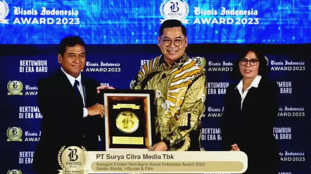 PT Surya Citra Media Televisi Tbk (SCM) kembali meraih penghargaan dalam ajang Bisnis Indonesia Award (BIA) 2023