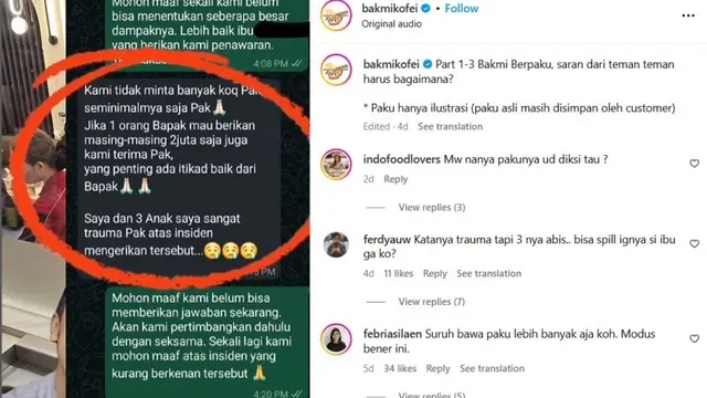 Pengunjung Temukan Paku di Makanan, Bakal Menuntut Meski Pemilik Restoran Bakmi Klaim Bersedia Bayar Kompensasi