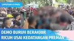 Unjuk rasa buruh di Surabaya, Jawa Timur, berakhir ricuh setelah ratusan preman datang ke lokasi unjuk rasa. Para preman itu diduga sengaja datang untuk mengacaukan aksi para buruh yang dipecat tanpa pesangon.