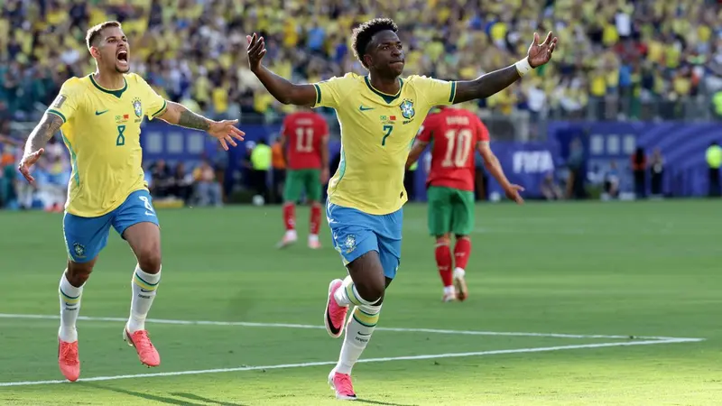 Brasil Panggil Vinicius Junior dan Raphinha untuk 2 Laga di Singapura