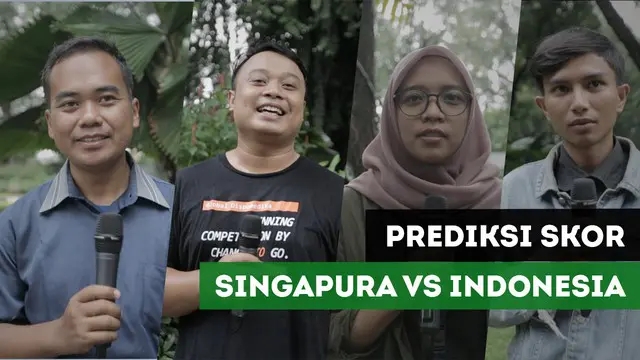 Prediksi Skor Singapura Vs Indonesia di Piala AFF 2018 dari Masyarakat