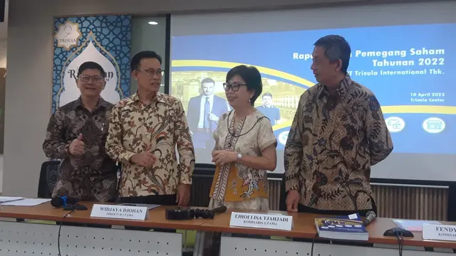 Rapat Umum Pemegang Saham Tahunan (RUPST) PT Trisula International Tbk (TRIS), Senin, 10 April 2023. (Foto: Istimewa)