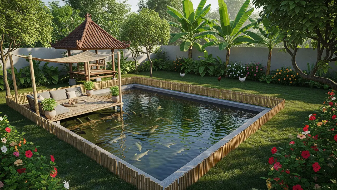 Model Kolam Ikan untuk Ternak Lele/Ilustrasi Gemini AI