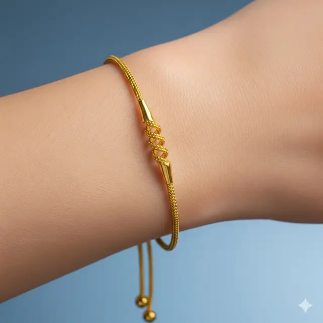 Model Gelang Serut Emas 24 Karat Elegan. (via Gemini)