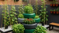 9 Model Kebun Sayur di Rumah Pakai Barang Bekas tapi Kelihatan Mahal, Cocok Lahan Sempit