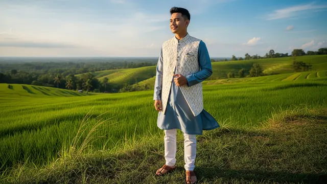 Baju Koko dengan Waistcoat/Gemini AI