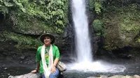 Titiek Soeharto menikmati keindahan Curug Sawer di Sukabumi, Jawa Barat (Dok.Instagram/@titieksoeharto/https://www.instagram.com/p/B2b4s2kjOC1/Komarudin)