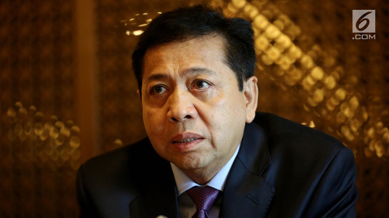 Setya Novanto Buka Suara Soal Status Tersangka Kasus E-KTP