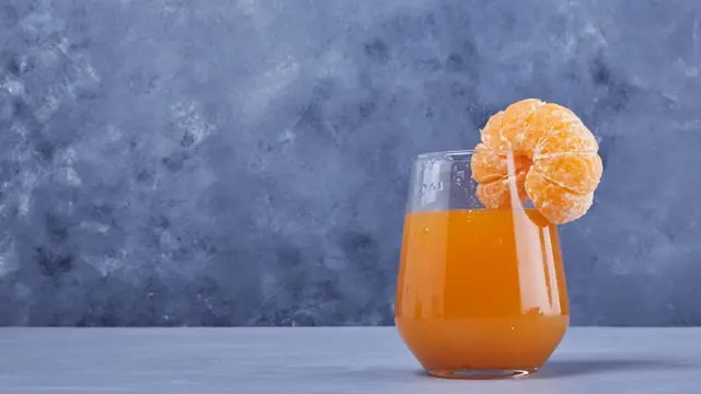 Gambar Ilustrasi Jus Jeruk