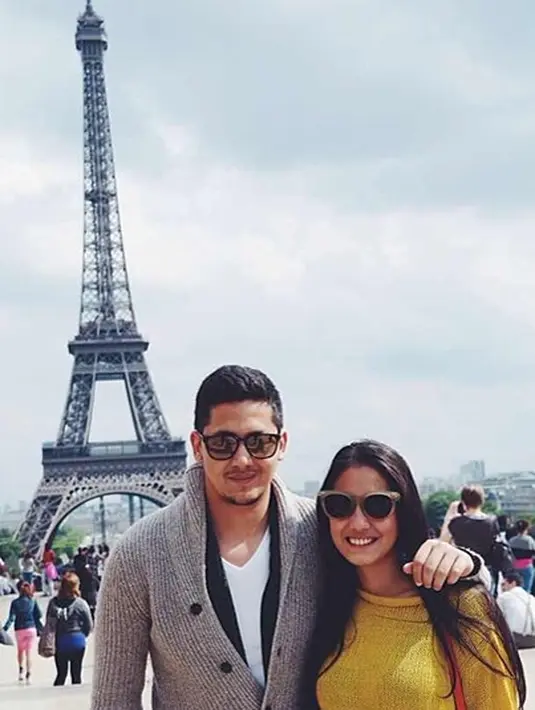 Beberapa negara pernah dikunjungi oleh Pevita dan Keenan untuk sekedar berlibur bersama, salah satunya adalah Perancis. (Via Instagram/@pevpearce)