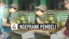 Pembeli sampai kaget dengan apa yang dilakukan penjual tersebut.