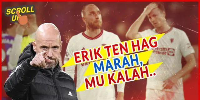 VIDEO: Erik ten Hag Geram, Manchester United Telan Kekalahan Kontra Crystal Palace
