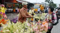 Pedagang Bunga Ikut Raup Untung Jelang Imlek