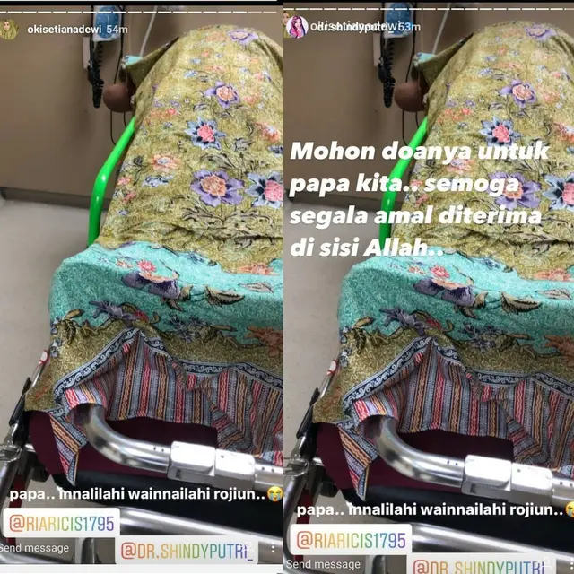 7 Momen Kenangan Oki Setiana Dewi dan Ria Ricis Bersama Sang Ayah Sebelum Meninggal
