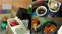 Wanita sembunyikan makanannya di toilet usai kepergok jualan ke orang tidak puasa. (Sumber: Sinar Harian / Majlis Daerah Bachok Bandar Pelancongan Islam)