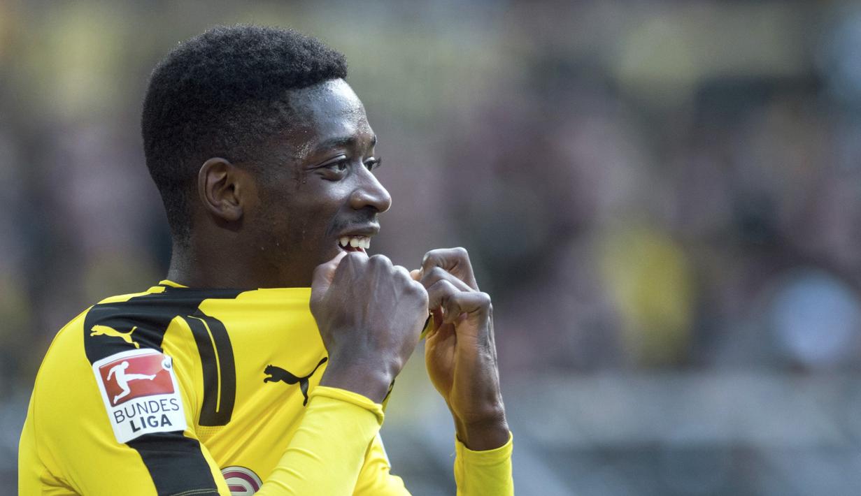 Dembele lahir di Vernon, Prancis pada 15 Mei 1997. Dembele menunjukkan talenta tinggi saat memperkuat Rennes. (Bernd Thissen/dpa via AP,file)