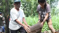 Benda-benda purbakala kembali ditemukan di daerah lereng Merapi (Liputan6.com / Edhie Prayitno Ige)