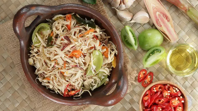 ayam suwir kecombrang