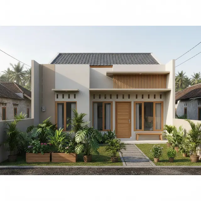 Ide Rumah Sederhana Modern di Kampung