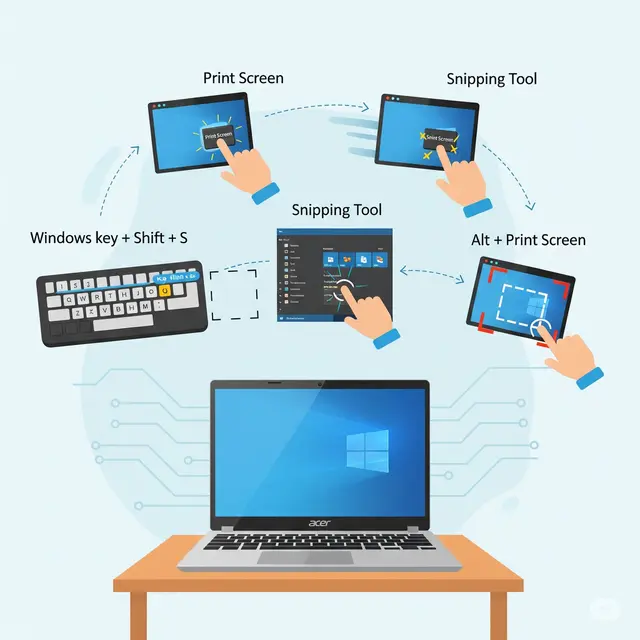 Cara Screenshot di Laptop Acer Semua Tipe.