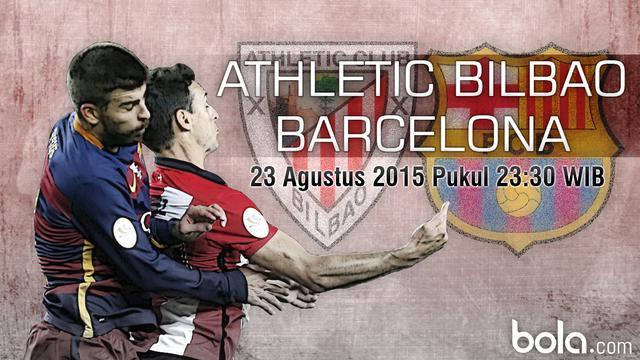 Athletic Bilbao vs Barcelona (Bola.com/Samsul Hadi)
