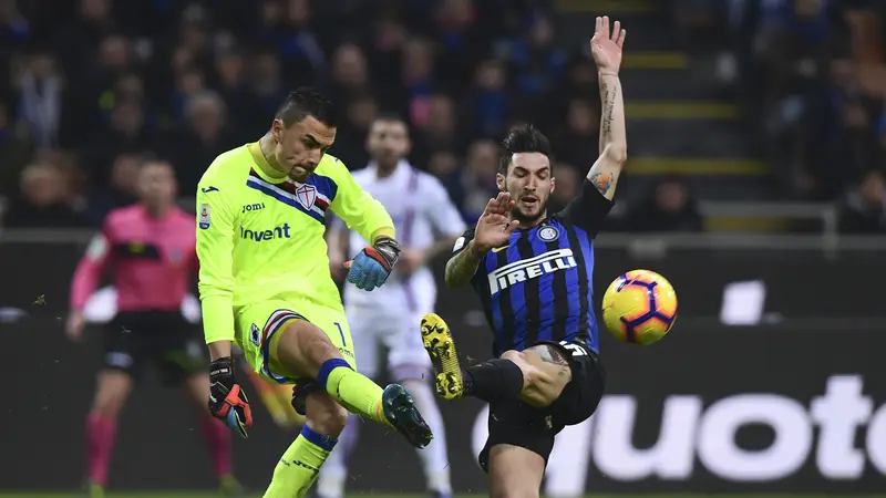 Taklukan Sampdoria, Inter Milan Jauhi Kejaran AC Milan