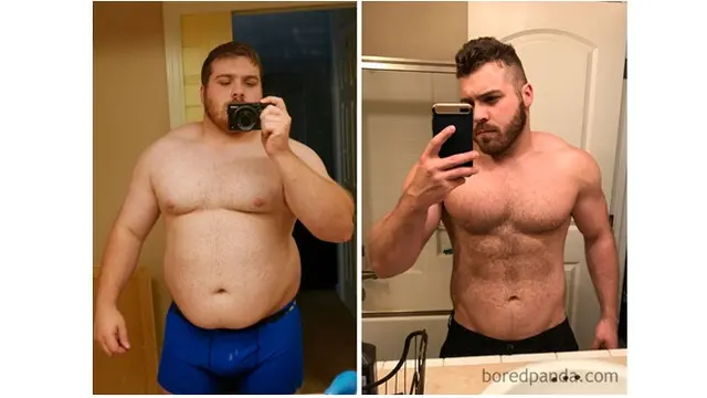 Transformasi 7 Pria Obesitas yang Sukses Diet Ini Bikin Takjub